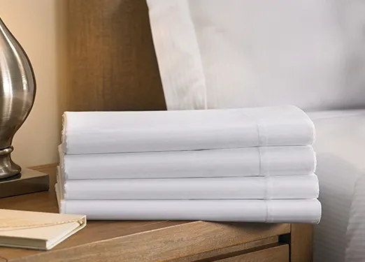 Cotton Stripe Flat Sheet