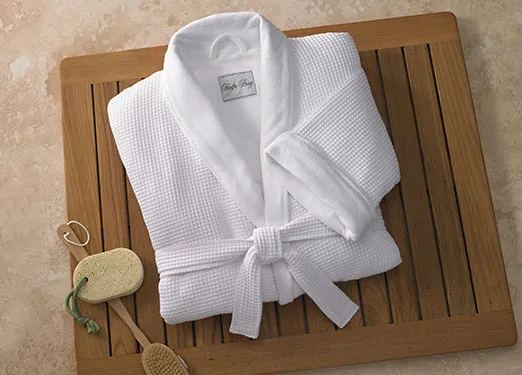 Waffle Shawl Collar Robe